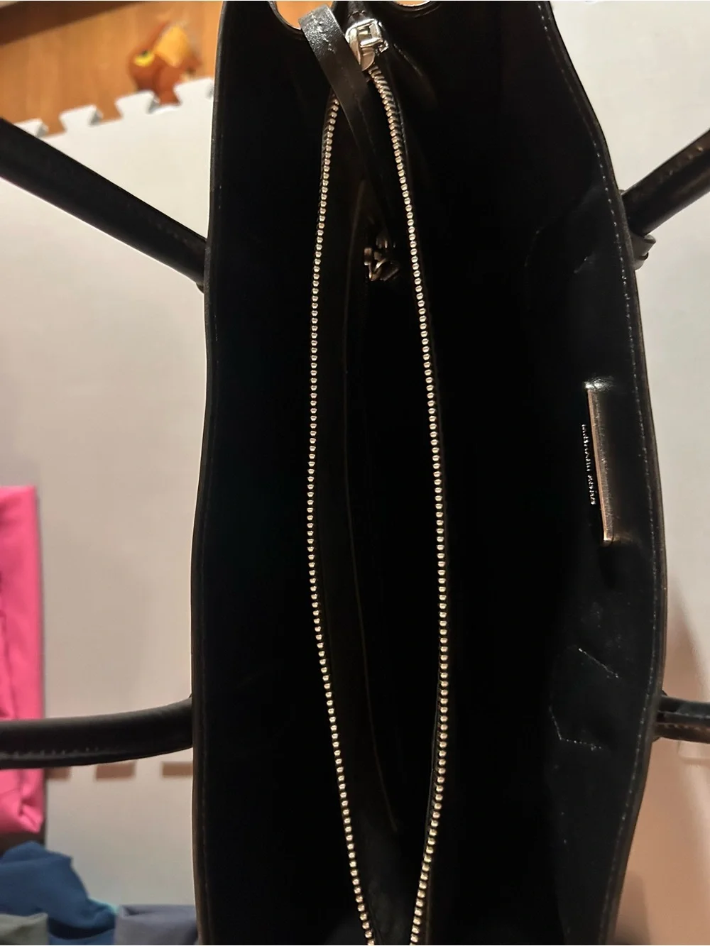 Micheal Kors XL Black Logo MercerTote